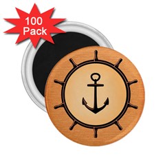 Nautical Anchor Marine Ocean Sea 2 25  Magnets (100 Pack)  by Celenk