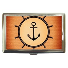 Nautical Anchor Marine Ocean Sea Cigarette Money Cases by Celenk