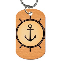 Nautical Anchor Marine Ocean Sea Dog Tag (two Sides) by Celenk