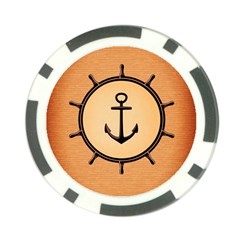 Nautical Anchor Marine Ocean Sea Poker Chip Card Guard