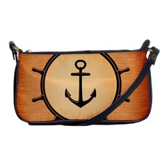 Nautical Anchor Marine Ocean Sea Shoulder Clutch Bags by Celenk