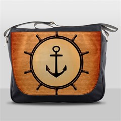 Nautical Anchor Marine Ocean Sea Messenger Bags by Celenk