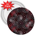 Chain Mail Vortex Pattern 3  Buttons (10 pack)  Front