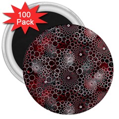 Chain Mail Vortex Pattern 3  Magnets (100 Pack) by Celenk