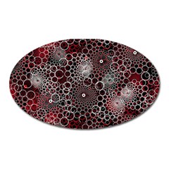 Chain Mail Vortex Pattern Oval Magnet by Celenk