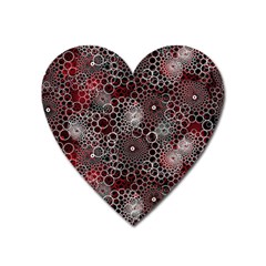 Chain Mail Vortex Pattern Heart Magnet by Celenk