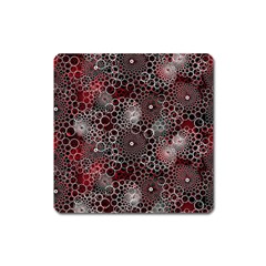 Chain Mail Vortex Pattern Square Magnet by Celenk