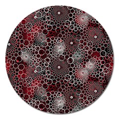 Chain Mail Vortex Pattern Magnet 5  (round) by Celenk