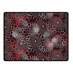 Chain Mail Vortex Pattern Double Sided Fleece Blanket (small)  by Celenk