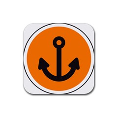 Anchor Keeper Sailing Boat Rubber Coaster (square)  by Celenk