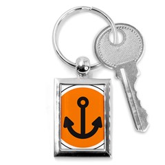 Anchor Keeper Sailing Boat Key Chains (rectangle)  by Celenk