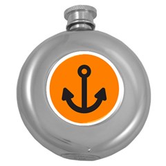 Anchor Keeper Sailing Boat Round Hip Flask (5 Oz) by Celenk