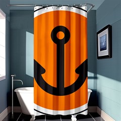 Anchor Keeper Sailing Boat Shower Curtain 36  X 72  (stall)  by Celenk