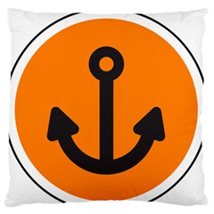 Anchor Keeper Sailing Boat Standard Flano Cushion Case (two Sides) by Celenk