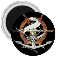 Anchor Seaman Sailor Maritime Ship 3  Magnets by Celenk