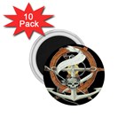 Anchor Seaman Sailor Maritime Ship 1.75  Magnets (10 pack)  Front