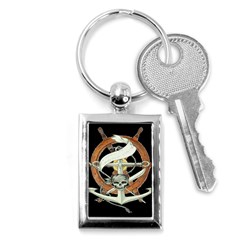 Anchor Seaman Sailor Maritime Ship Key Chains (rectangle)  by Celenk