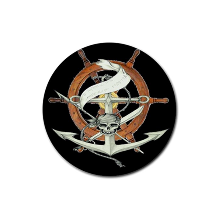 Anchor Seaman Sailor Maritime Ship Rubber Coaster (Round) 