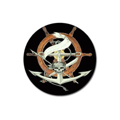 Anchor Seaman Sailor Maritime Ship Magnet 3  (round) by Celenk