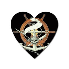 Anchor Seaman Sailor Maritime Ship Heart Magnet by Celenk