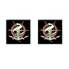 Anchor Seaman Sailor Maritime Ship Cufflinks (square) by Celenk