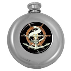 Anchor Seaman Sailor Maritime Ship Round Hip Flask (5 Oz) by Celenk