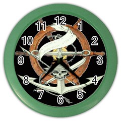 Anchor Seaman Sailor Maritime Ship Color Wall Clocks by Celenk