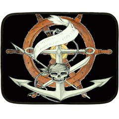 Anchor Seaman Sailor Maritime Ship Fleece Blanket (mini) by Celenk