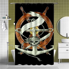 Anchor Seaman Sailor Maritime Ship Shower Curtain 48  X 72  (small)  by Celenk