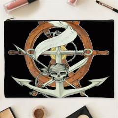 Anchor Seaman Sailor Maritime Ship Cosmetic Bag (xxxl)  by Celenk