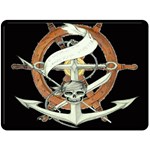 Anchor Seaman Sailor Maritime Ship Double Sided Fleece Blanket (Large)  80 x60  Blanket Front