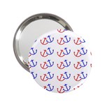 Anchors Nautical Backdrop Sea Nautical 2.25  Handbag Mirrors Front