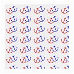 Anchors Nautical Backdrop Sea Nautical Medium Glasses Cloth (2-Side) Front