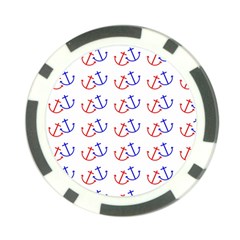 Anchors Nautical Backdrop Sea Nautical Poker Chip Card Guard