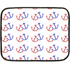 Anchors Nautical Backdrop Sea Nautical Fleece Blanket (mini) by Celenk