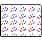 Anchors Nautical Backdrop Sea Nautical Fleece Blanket (Medium)  60 x50  Blanket Front