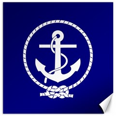 Anchor Flag Blue Background Canvas 20  X 20   by Celenk