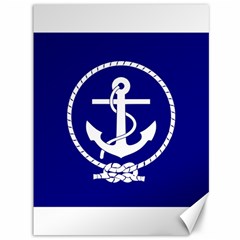 Anchor Flag Blue Background Canvas 36  X 48   by Celenk