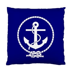 Anchor Flag Blue Background Standard Cushion Case (one Side) by Celenk