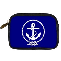 Anchor Flag Blue Background Digital Camera Cases by Celenk