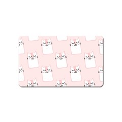 Pattern Cat Pink Cute Sweet Fur Magnet (name Card) by Celenk