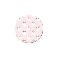 Pattern Cat Pink Cute Sweet Fur Golf Ball Marker by Celenk