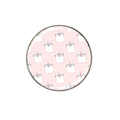 Pattern Cat Pink Cute Sweet Fur Hat Clip Ball Marker by Celenk