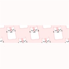 Pattern Cat Pink Cute Sweet Fur Large Bar Mats by Celenk