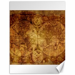 Map Of The World Old Historically Canvas 18  x 24  