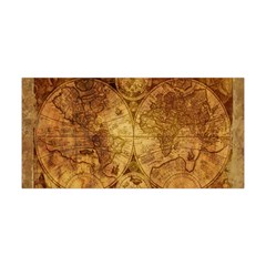 Map Of The World Old Historically Yoga Headband