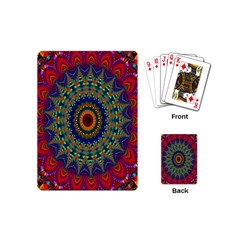 Kaleidoscope Mandala Pattern Playing Cards (mini)  by Celenk