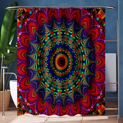 Kaleidoscope Mandala Pattern Shower Curtain 60  X 72  (medium)  by Celenk