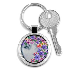 Flower Girl Key Chains (round)  by NouveauDesign