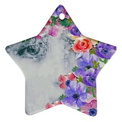 Flower Girl Star Ornament (two Sides) by NouveauDesign